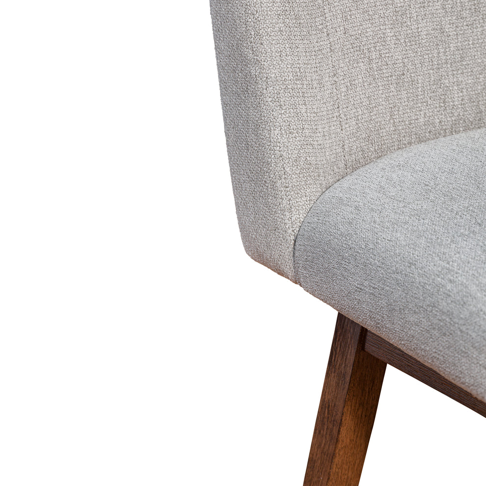 Basila Swivel Counter Stool in Brown Oak Wood Finish with Taupe Fabric By Armen Living | Counter Stools | Modishstore - 10