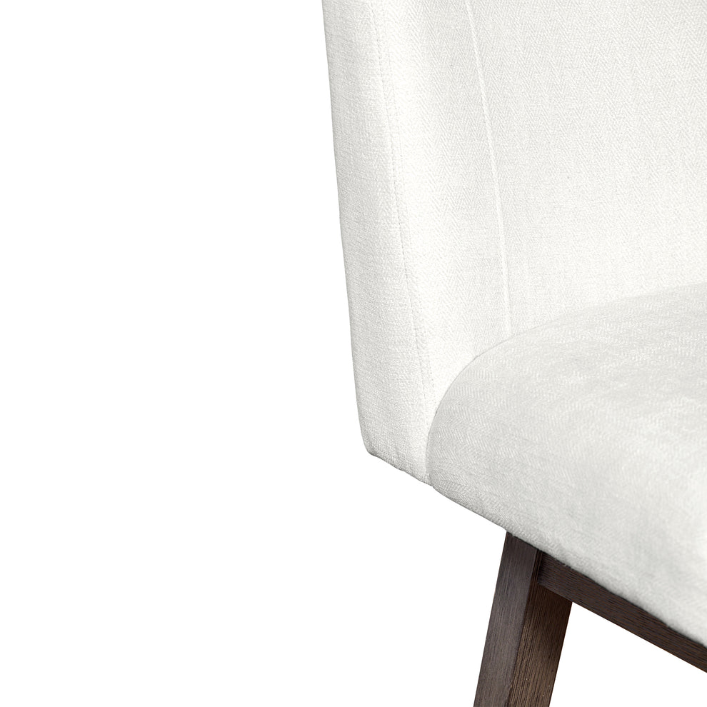 Basila Swivel Counter Stool in Grey Oak Wood Finish with Pearl Fabric By Armen Living | Counter Stools | Modishstore - 10