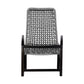 Sequoia Outdoor Patio Rocking Chair in Dark Eucalyptus Wood and Grey Rope By Armen Living | Outdoor Chairs | Modishstore - 6