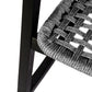 Sequoia Outdoor Patio Rocking Chair in Dark Eucalyptus Wood and Grey Rope By Armen Living | Outdoor Chairs | Modishstore - 10