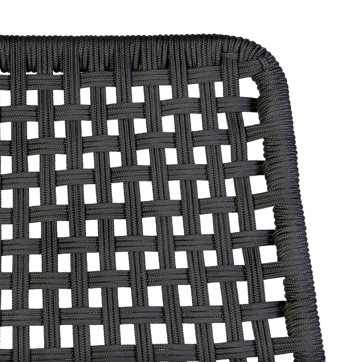 Sequoia Outdoor Patio Rocking Chair in Light Eucalyptus Wood and Charoal Rope By Armen Living | Outdoor Chairs | Modishstore - 8