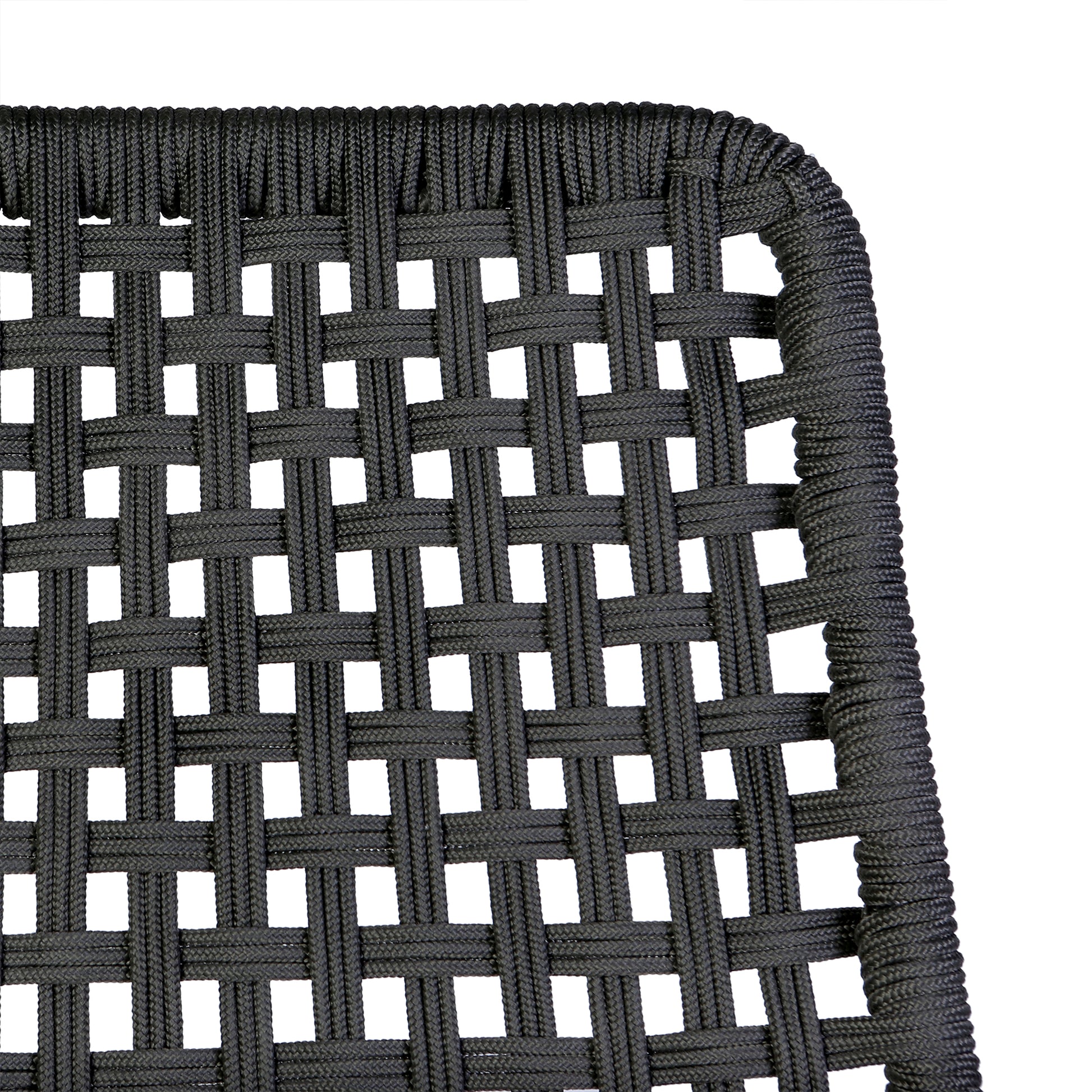 Sequoia Outdoor Patio Rocking Chair in Light Eucalyptus Wood and Charoal Rope By Armen Living | Outdoor Chairs | Modishstore - 8