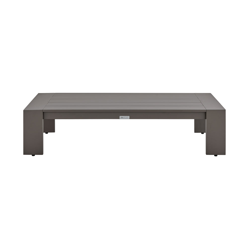 Mongo 4 Piece Outdoor Patio Furniture Set in Dark Brown Aluminum with Cushions By Armen Living | Outdoor Dining Sets | Modishstore - 10