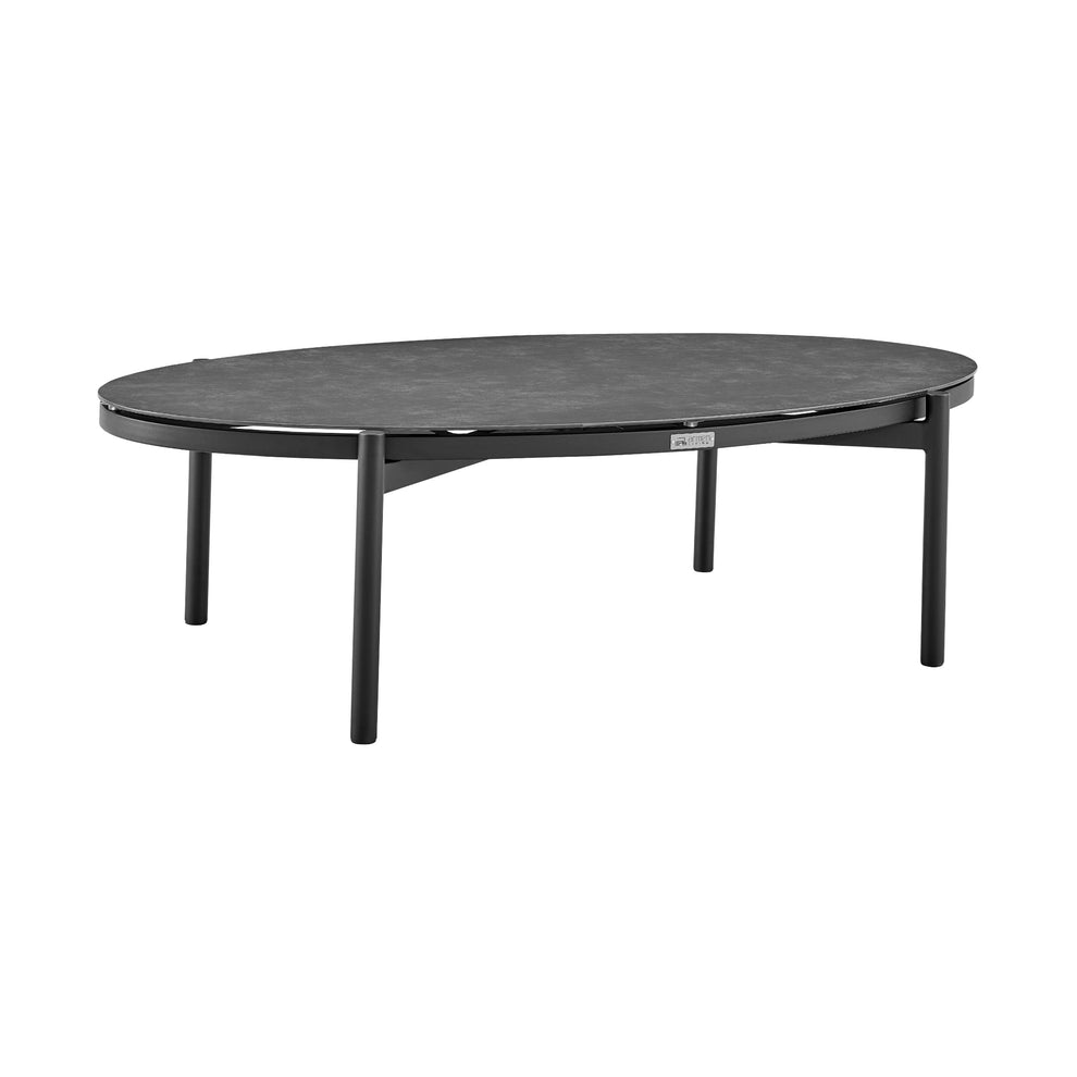 Monk 4 Piece Outdoor Patio Furniture Set in Black Aluminum and Grey Wicker with Grey Cushions By Armen Living | Outdoor Dining Sets | Modishstore - 10