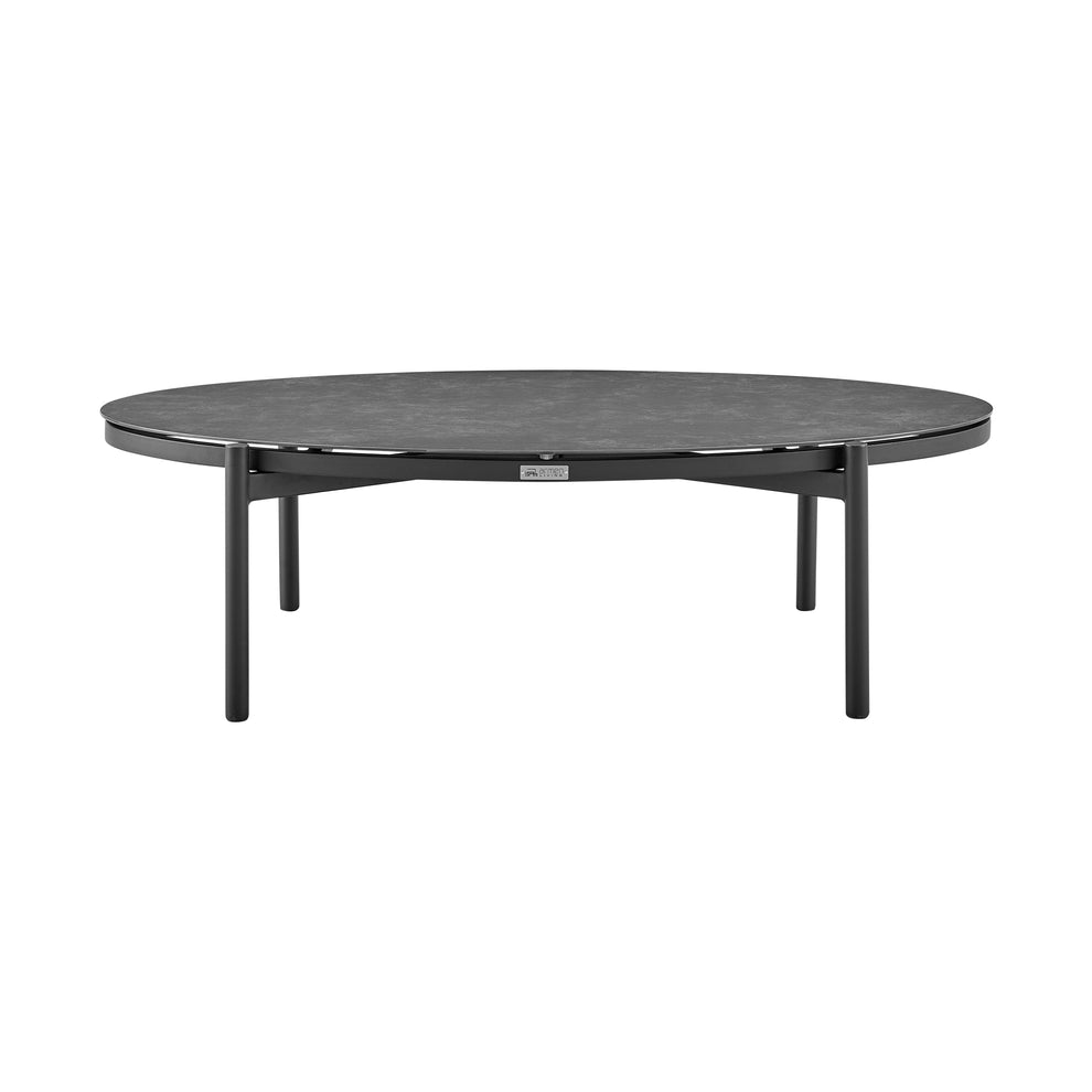 Monk 4 Piece Outdoor Patio Furniture Set in Black Aluminum and Grey Wicker with Grey Cushions By Armen Living | Outdoor Dining Sets | Modishstore - 8