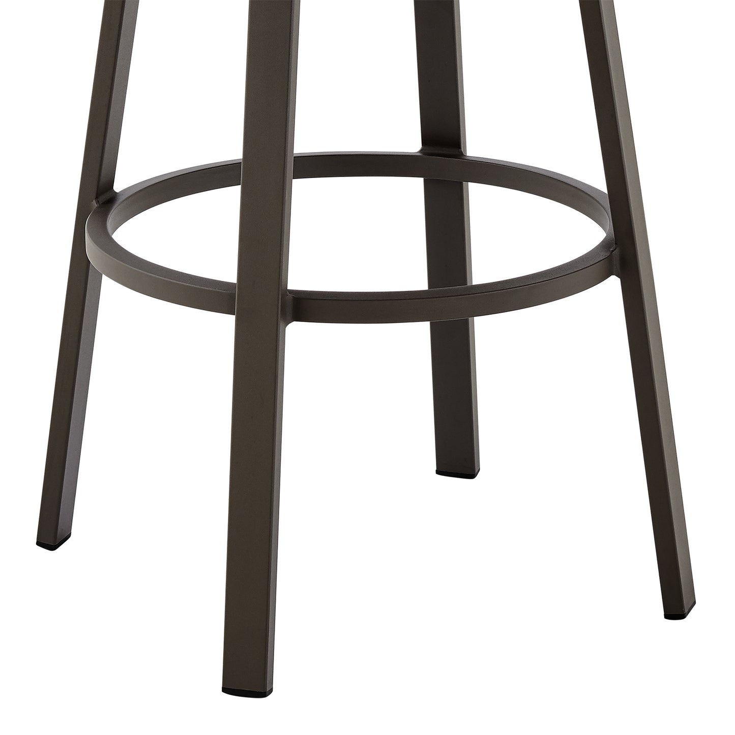 Don 30" Outdoor Patio Bar Stool in Black Aluminum with Grey Cushions  By Armen Living | Bar Stools | Modishstore - 18