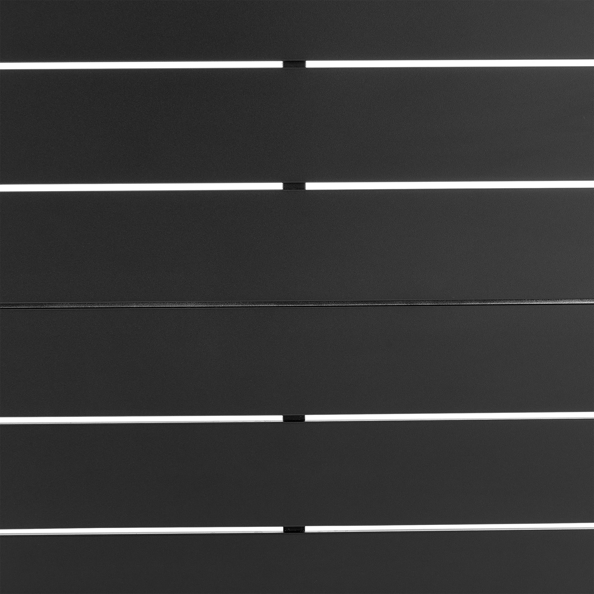 Tiffany Outdoor Patio Ruond Coffee Table in Black Aluminum By Armen Living | Outdoor Tables | Modishstore - 5