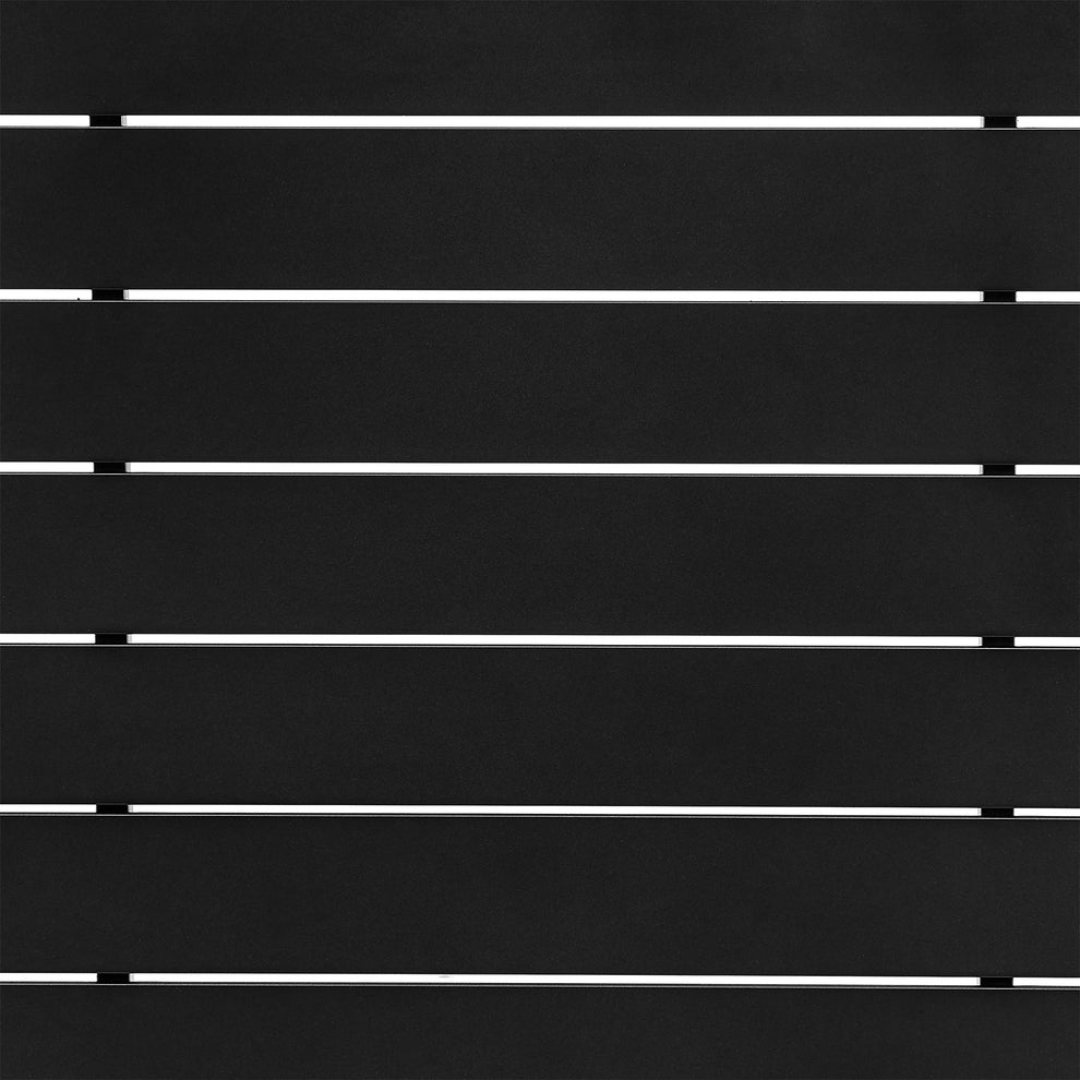 Grand Outdoor Patio Counter Height Dining Table in Black Aluminum By Armen Living | Bar Tables | Modishstore - 5