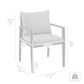 Grand Outdoor Patio Dining Chairs with Arms in Aluminum with Grey Cushions - Set of 2 By Armen Living | Outdoor Chairs | Modishstore - 10