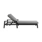 Grand Outdoor Patio Adjustable Chaise Lounge Chair in Aluminum with Grey Cushions By Armen Living | Outdoor Chaise Lounges | Modishstore - 4