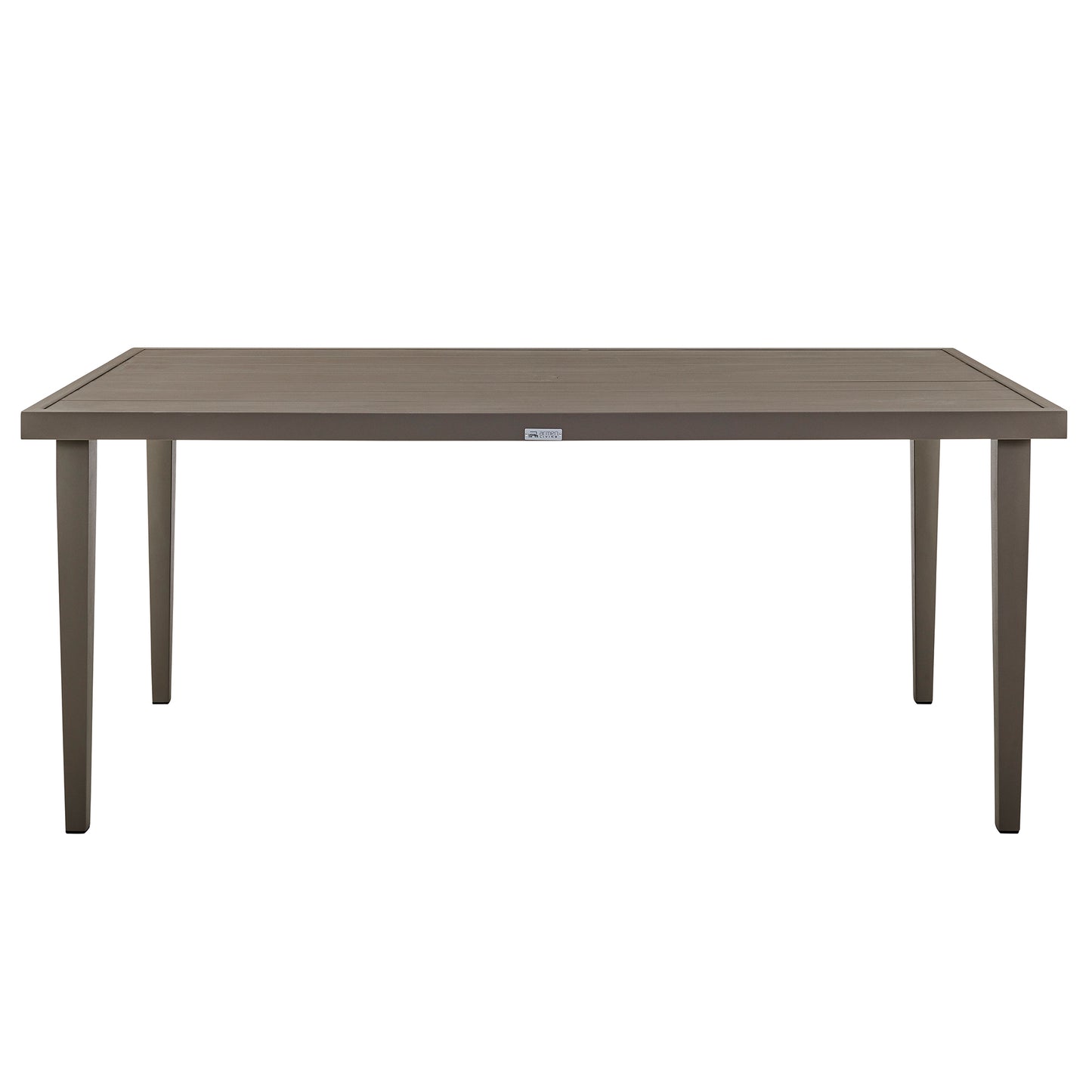 Silvana Outdoor Aluminum Gray Rectangle Dining Table By Armen Living | Outdoor Tables | Modishstore - 2