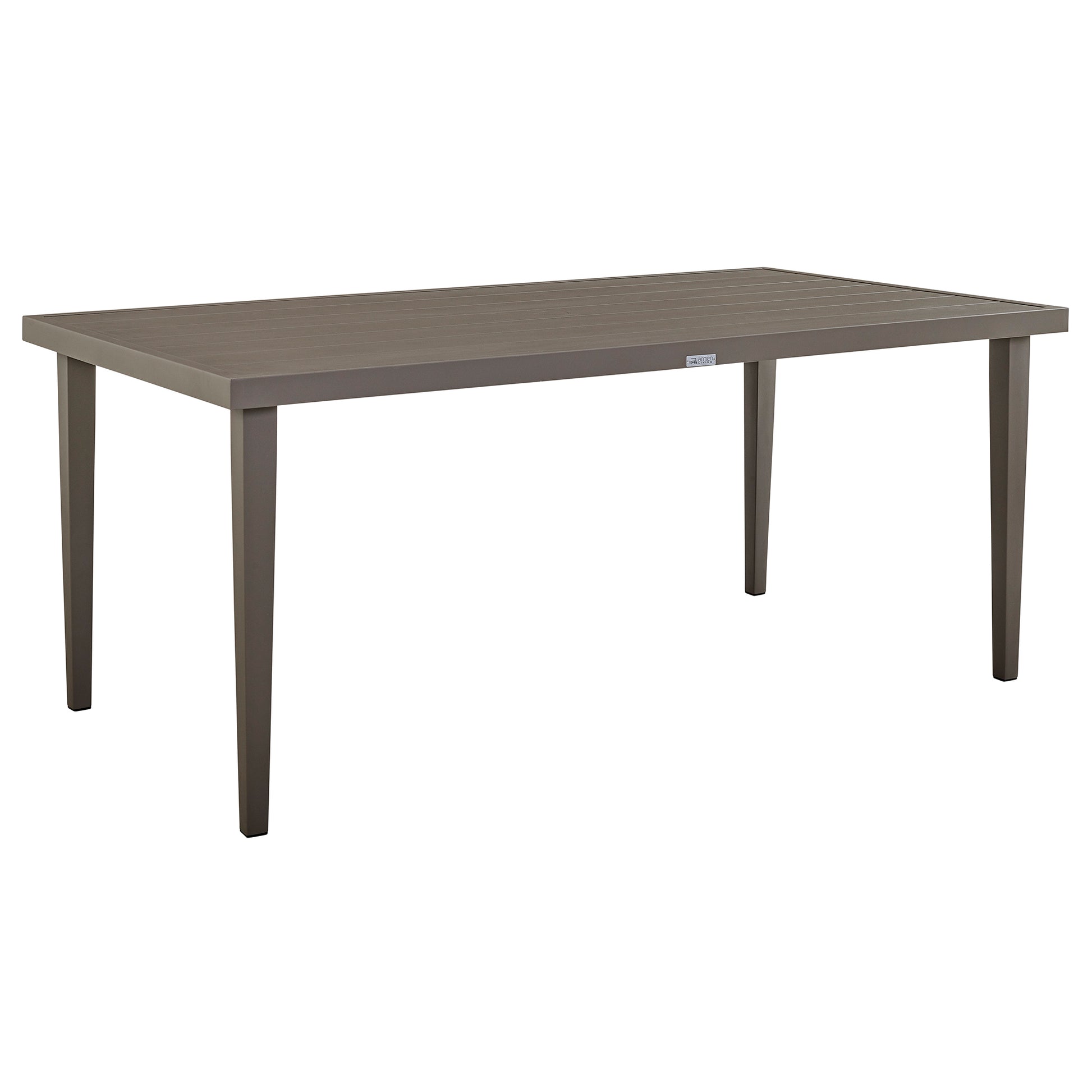 Silvana Outdoor Aluminum Gray Rectangle Dining Table By Armen Living | Outdoor Tables | Modishstore - 4