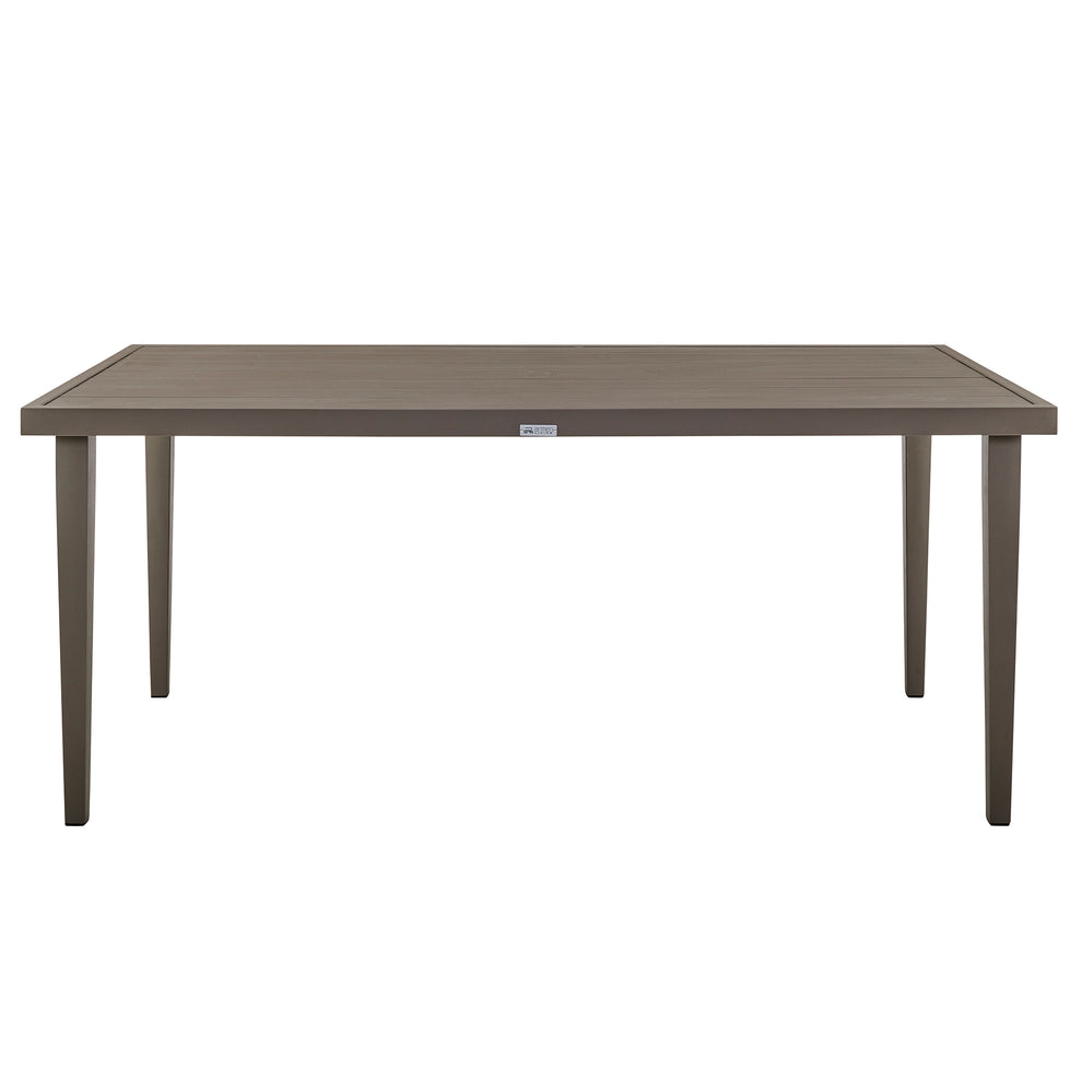 Silvana 5 Piece Gray Aluminum Outdoor Dining Set with Gray Fabric By Armen Living | Outdoor Dining Sets | Modishstore - 5