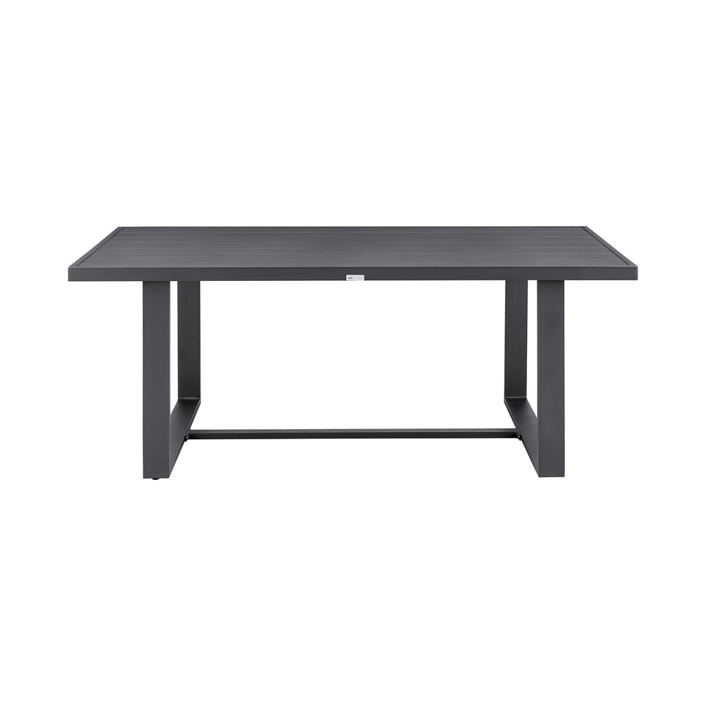 Argiope Outdoor Patio Dining Table in Aluminum By Armen Living | Outdoor Tables | Modishstore - 2