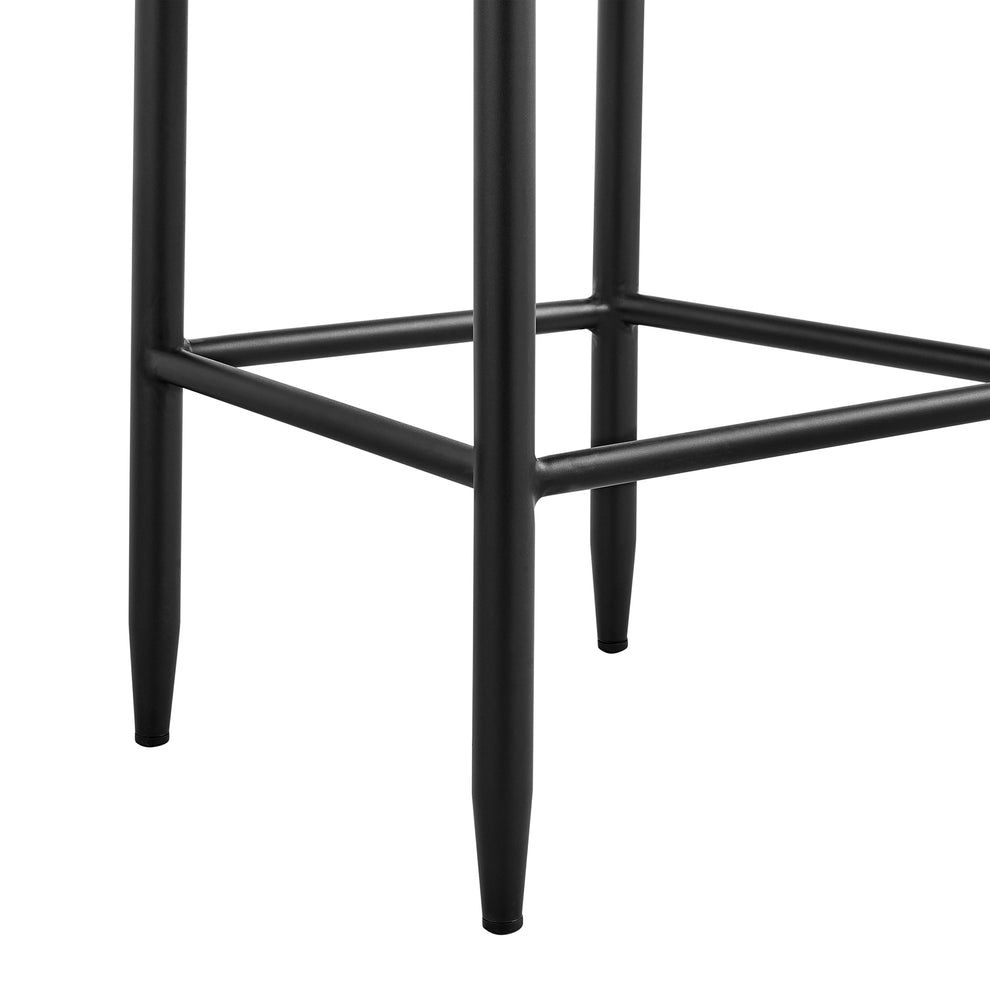 Felicia Outdoor Patio Counter Height Bar Stool in Aluminum with Grey Rope and Cushions By Armen Living | Bar Stools | Modishstore - 9