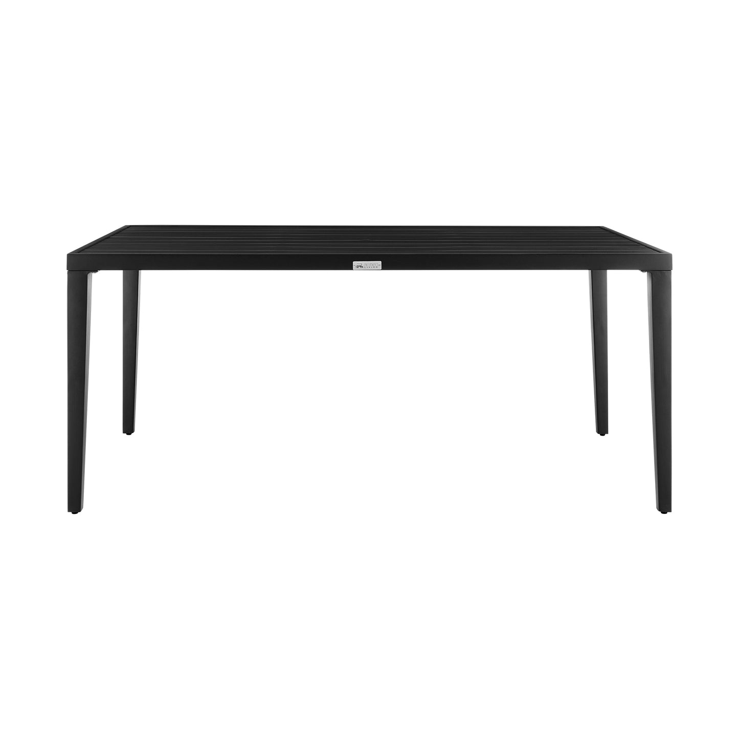 Aileen Outdoor Patio 7-Piece Dining Table Set in Aluminum and Wicker with Grey Cushions By Armen Living | Outdoor Dining Sets | Modishstore - 5