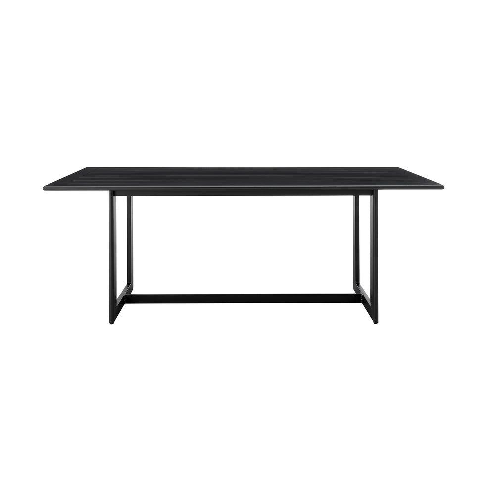 Grand Outdoor Patio 7-Piece Dining Table Set in Aluminum with Grey Cushions By Armen Living | Outdoor Dining Sets | Modishstore - 5