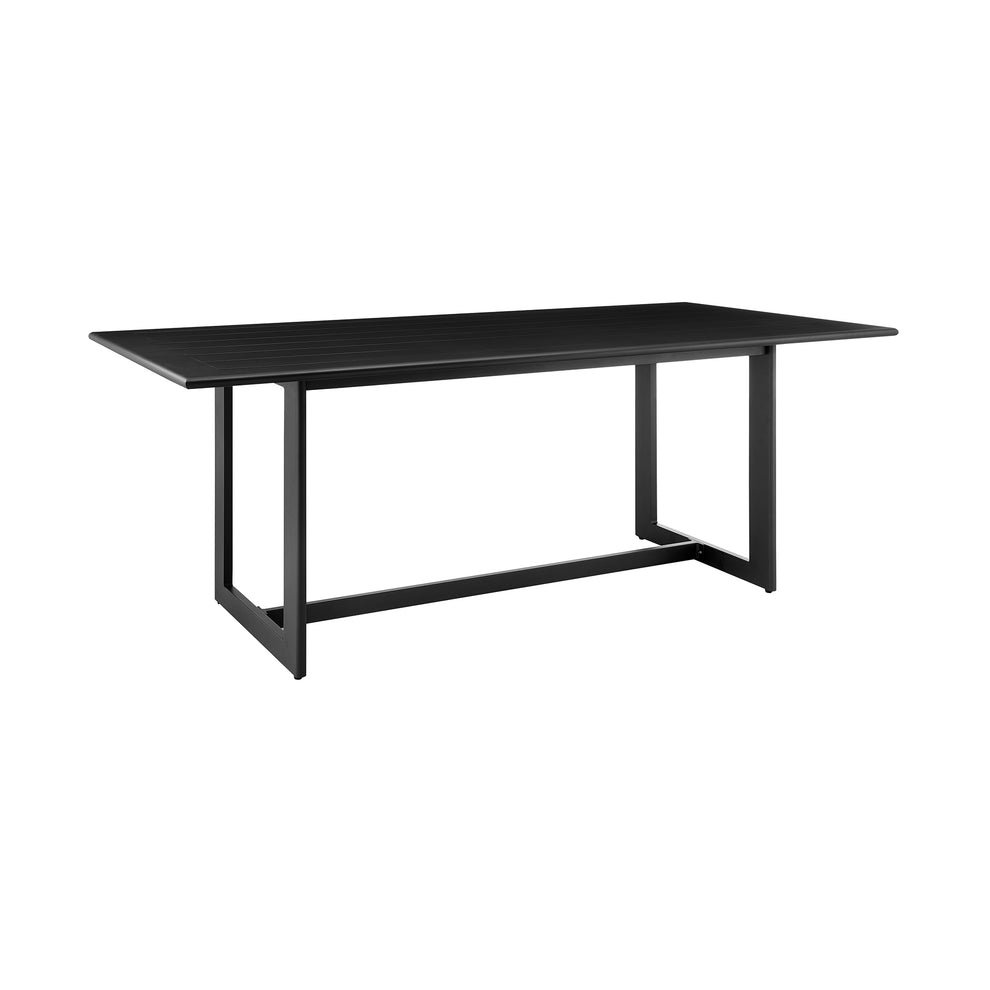 Grand Outdoor Patio 7-Piece Dining Table Set in Aluminum with Grey Cushions By Armen Living | Outdoor Dining Sets | Modishstore - 6