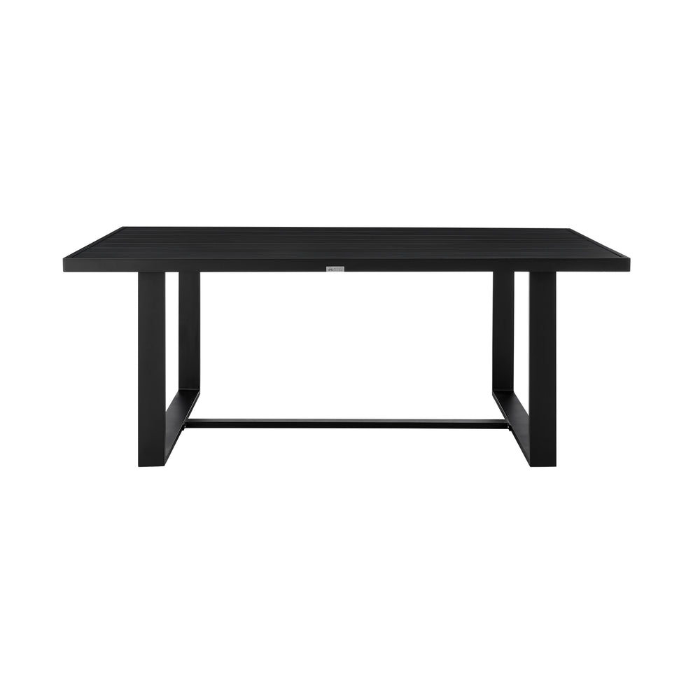 Felicia Outdoor Patio 7-Piece Dining Table Set in Aluminum with Grey Rope and Cushions By Armen Living | Outdoor Dining Sets | Modishstore - 5