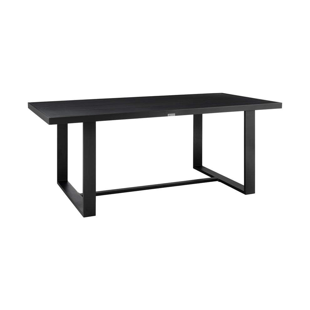 Felicia Outdoor Patio 7-Piece Dining Table Set in Aluminum with Grey Rope and Cushions By Armen Living | Outdoor Dining Sets | Modishstore - 6