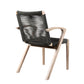Nabila Outdoor Light Eucalyptus Wood and Charcoal Rope Dining Chairs - Set of 2 By Armen Living | Outdoor Chairs | Modishstore - 6