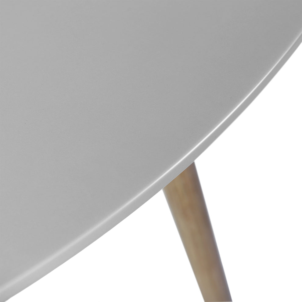 Sydney Outdoor Patio Round Dining Table in Light Eucalyptus and Grey Stone By Armen Living | Outdoor Tables | Modishstore - 6