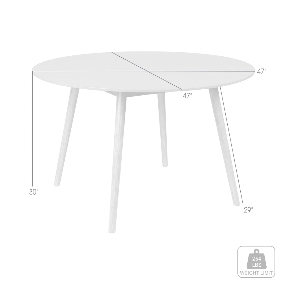 Sydney Outdoor Patio Round Dining Table in Light Eucalyptus and Grey Stone By Armen Living | Outdoor Tables | Modishstore - 9