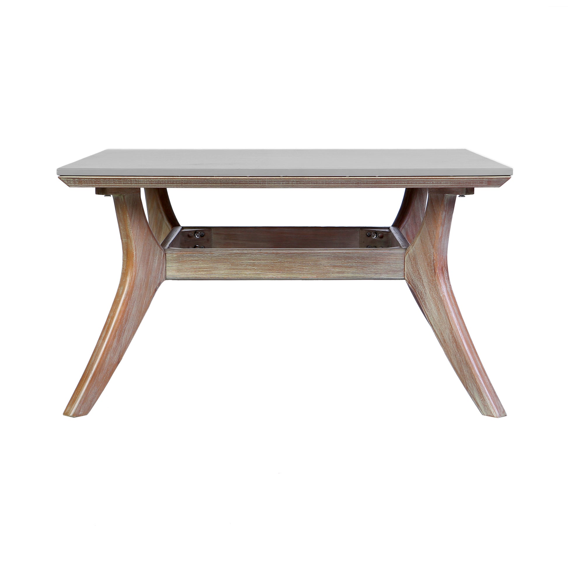 Brighton 4 Piece Outdoor Patio Seating Set in Light Eucalyptus Wood with Charocal Rope and White Cushions By Armen Living | Outdoor Sofas, Loveseats & Sectionals | Modishstore - 8