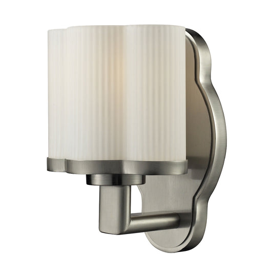 1LIGHT GLASS BATH BAR in SATIN NICKEL FINISH ELK Lighting 84095/1 | Wall Lamps | Modishstore