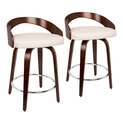 LumiSource Grotto Counter Stool - Set of 2-36