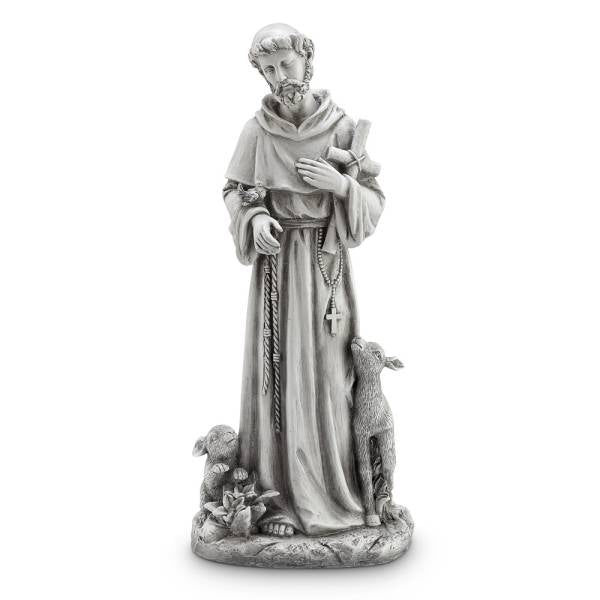 Saint Francis with Cross Garde By SPI Home | Sculptures | Modishstore-2