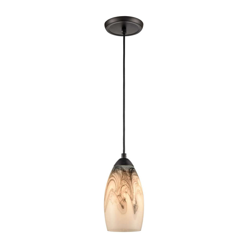 Corey 1-Light mini pendant in Matte black ELK Lighting | Pendant Lamp | Modishstore