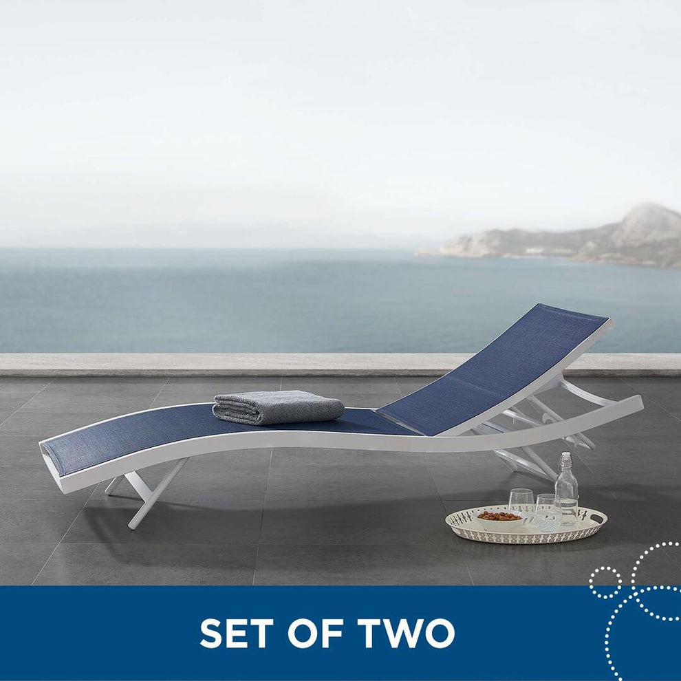 Modway Glimpse Outdoor Patio Mesh Chaise Lounge Set of 2 - EEI-4038 | Outdoor Recliners & Lounge Chairs | Modishstore - 10