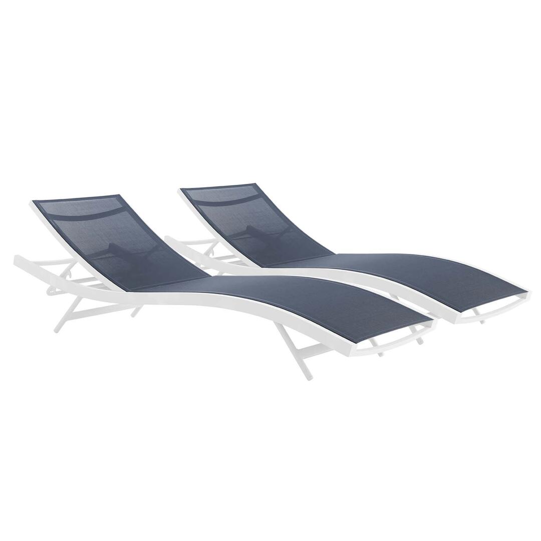 Modway Glimpse Outdoor Patio Mesh Chaise Lounge Set of 2 | Outdoor Recliners & Lounge Chairs | Modishstore-11