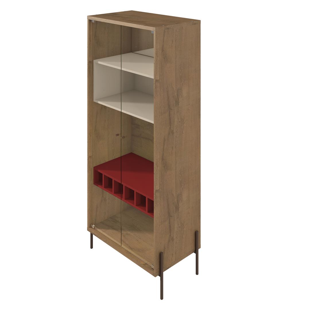 Manhattan Comfort Joy 8-Bottle Wine Cabinet with 4 Shelves | Cabinets | Modishstore-15