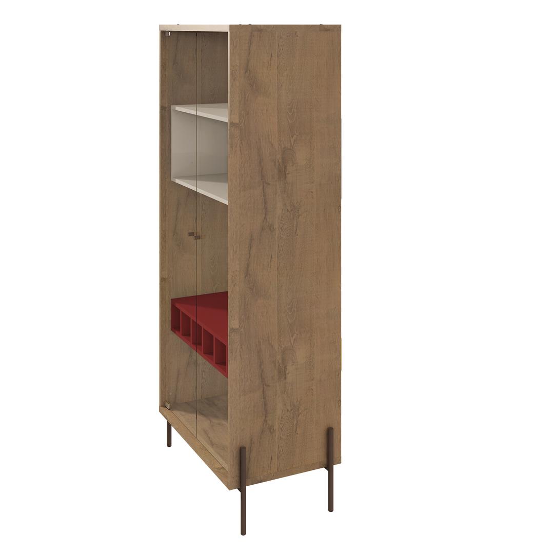 Manhattan Comfort Joy 8-Bottle Wine Cabinet with 4 Shelves | Cabinets | Modishstore-16