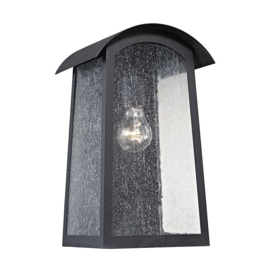 Prince Street 1-Light Outdoor Wall Sconce in Matte Black | Sconces | Modishstore