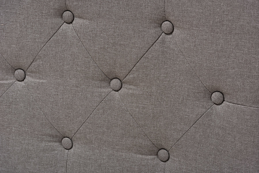 Baxton Studio Amaya Modern and Contemporary Grey Fabric Upholstered Full Size Daybed | Daybeds | Modishstore - 4