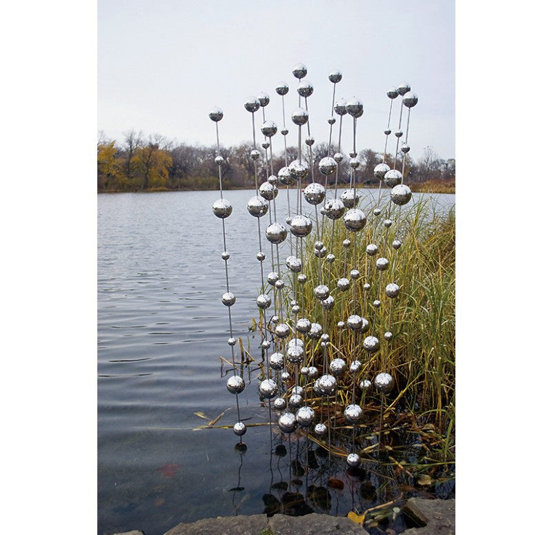 Gold Leaf Design Group Stainless Steel Ball Sway - Set Of 6 | Outdoor Decor | Modishstore - 3