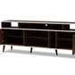 baxton studio marion mid century modern brown and white finished tv stand | Modish Furniture Store-3