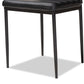 Baxton Studio Armand Modern and Contemporary Black Faux Leather Upholstered Dining Chair (Set of 4) | Modishstore | Dining Chairs - 2
