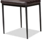 Baxton Studio Armand Modern and Contemporary Brown Faux Leather Upholstered Dining Chair (Set of 4) | Modishstore | Dining Chairs - 2