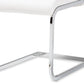 Baxton Studio Cyprien Modern and Contemporary White Faux Leather Upholstered Dining Chair (Set of 4) | Dining Chairs | Modishstore - 5