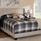 Baxton Studio Lisette Modern and Contemporary Beige Fabric Upholstered King Size Bed | Beds | Modishstore - 2