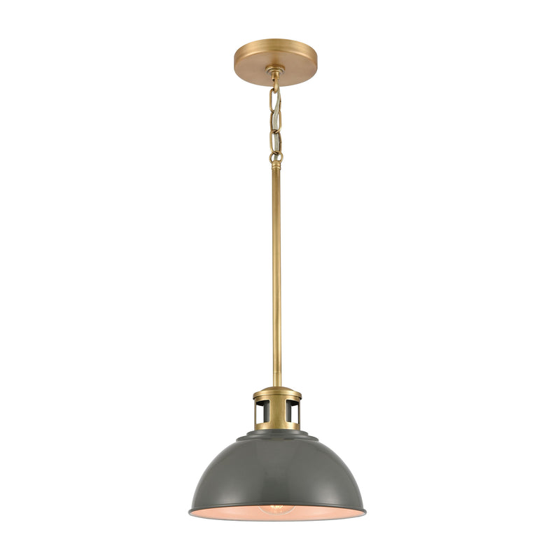 Lyndon 1-Light Mini Pendant in Brass by ELK Lighting | Modishstore | Pendant Lamps