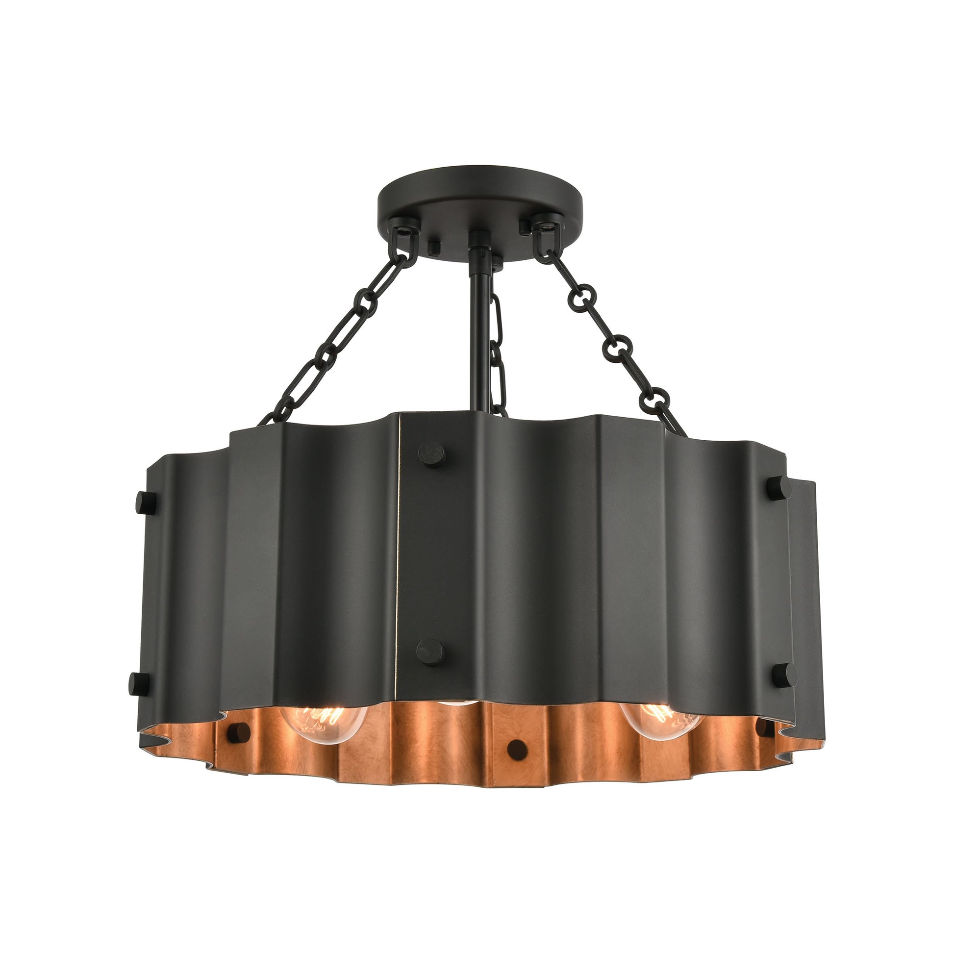 Clausten 3-Light Metal Shade by ELK Lighting | Modishstore | Ceiling Lamps