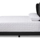baxton studio aden modern and contemporary charcoal grey fabric upholstered queen size bed | Modish Furniture Store-3