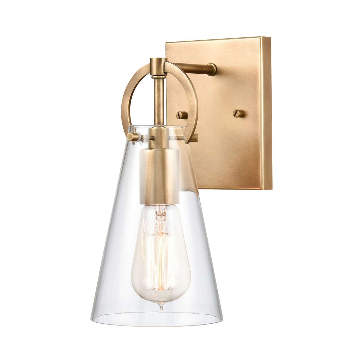 Gabby 1-Light vanity light in Natural Brass ELK Lighting | Vanity Light | Modishstore