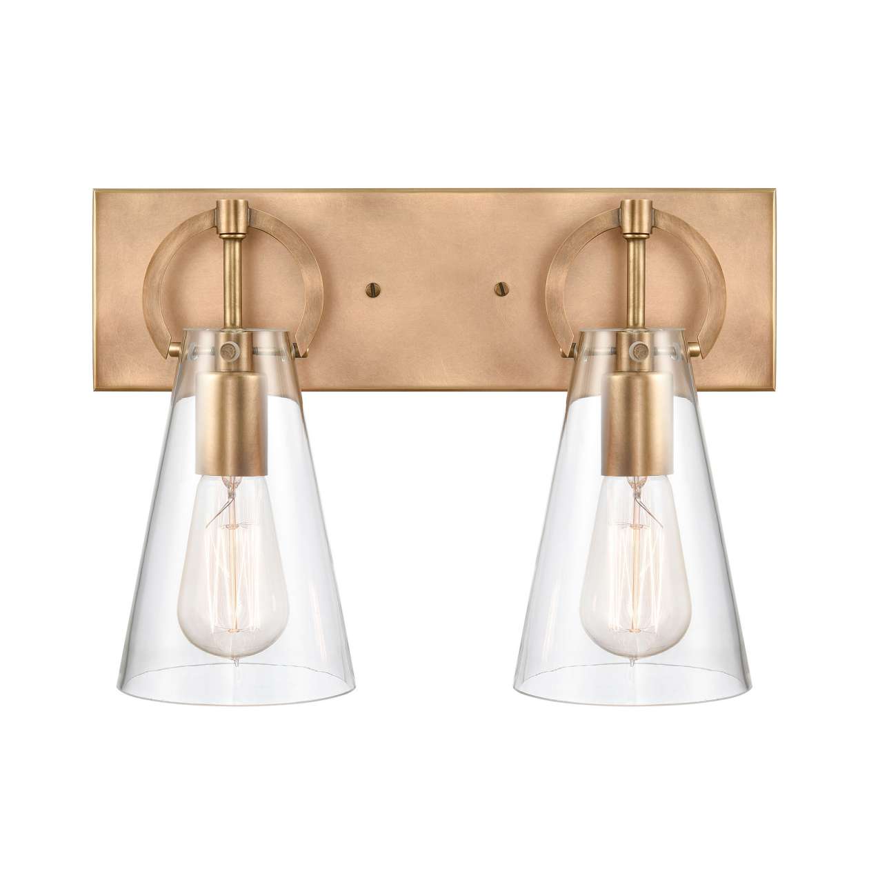 Gabby 2-Light vanity light in Natural Brass ELK Lighting | Vanity Light | Modishstore