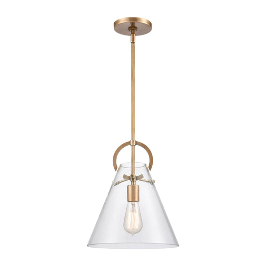 Gabby 1-Light Mini Pendant In  Natural Brass  ELK Lighting | Pendant Lamps | Modishstore | 89306/1